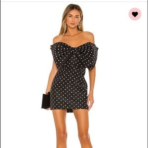 Revolve spot bow dress